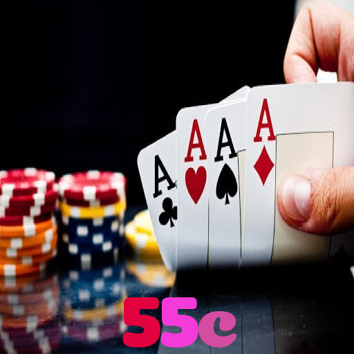 55c：Jogue poker, aposte no futebol e ganhe em grandes jogos de cassino!