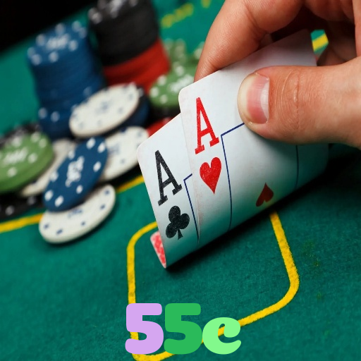 55c：Jogue poker, aposte no futebol e ganhe em grandes jogos de cassino!