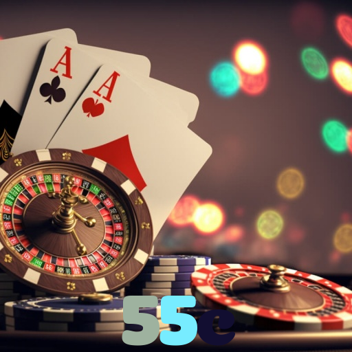 55c：Jogue poker, aposte no futebol e ganhe em grandes jogos de cassino!