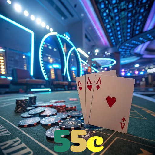 55c：Jogue poker, aposte no futebol e ganhe em grandes jogos de cassino!