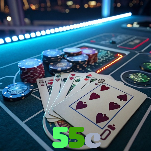 55c：Jogue poker, aposte no futebol e ganhe em grandes jogos de cassino!