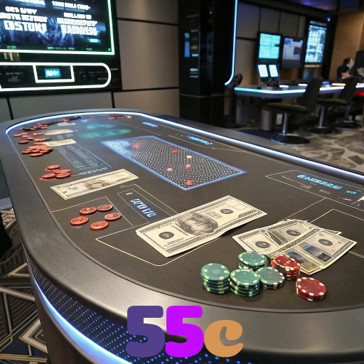 55c：Jogue poker, aposte no futebol e ganhe em grandes jogos de cassino!